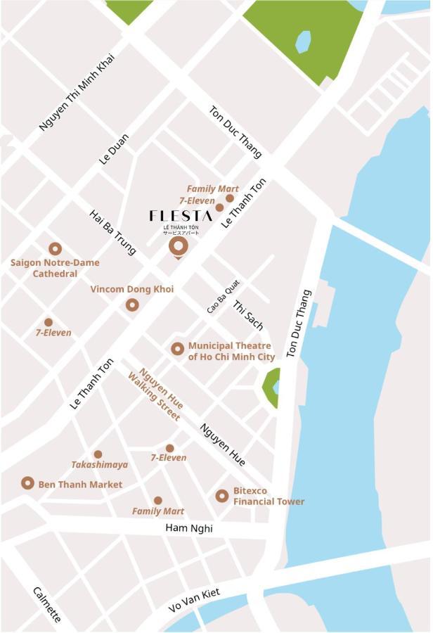 Flesta Le Thanh Ton Centrally Located Serviced Apartment With Kitchen And Laundry Service Ho Chi Minh City